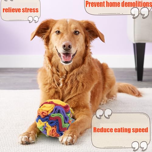 KINGGOO Schnüffelball für Hunde, Intelligenzspielzeug, Interaktives Spielzeug für Langeweile, für Kleine und Mittelgroße Hunde, Langsames Füttern, 20cm