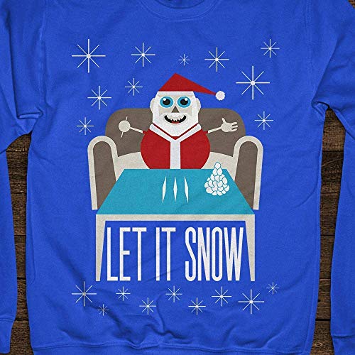 Let it Snow Ugly Christmas Sweater Sweatshirt - Banned Walmart Party Santa