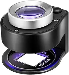 Lupa De Mão Portátil Conta Fios Com Lente De Vidro Ótico Zoom 30x Tomóvi