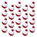 Fishing Float 1 Inch Fishing Float Push Button Snap-on Floats Red and White Bobber Fishing Tackle, 20 Packs