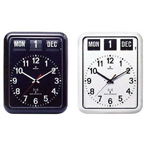 Amazon.co.jp: Twemco Radio Control Calendar Clock #RC-12A “White