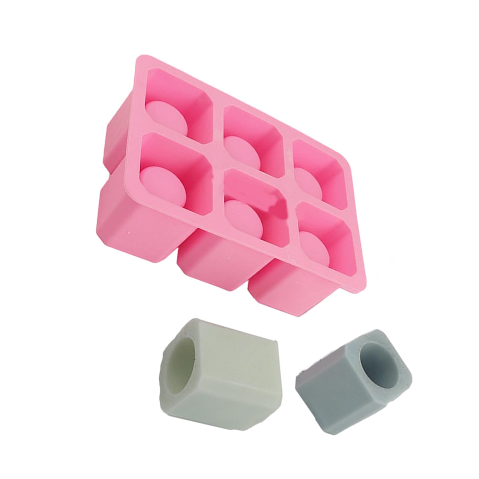 Aqvjd Efficient Silicone Ice Block Tray with 6 Hollow Cups Summers Drink Accessories Ideal for Chilling Beverages and Parties Season Drink Accessories