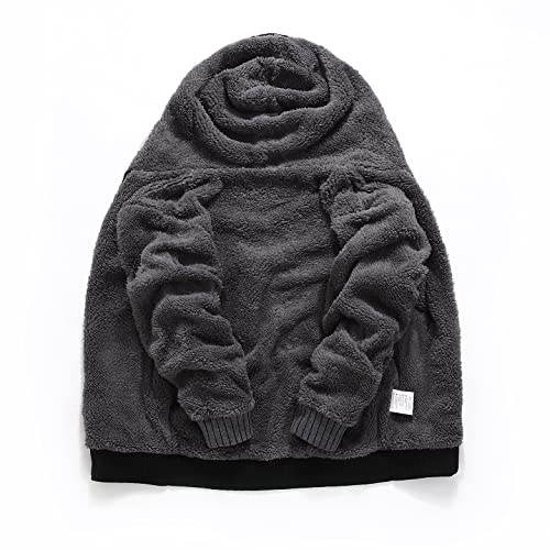 ZITY Boys Zip Up Hoodie Fleece Jacket Kids Sherpa Lined Sweatshirts Outerwear Unisex Warm Winter Coat 6-15 Years Old2