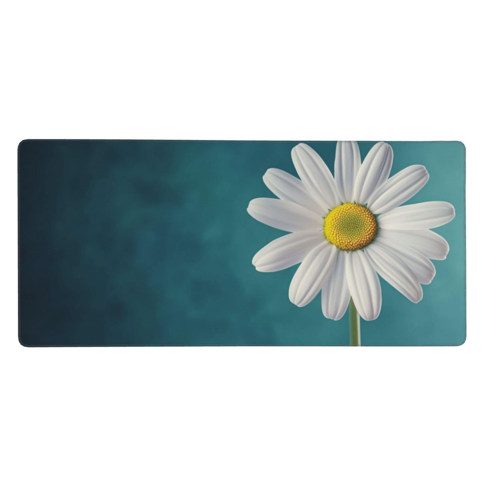 Tapis de Souris XXL 90 x 40 cm, Vert & Fleur Tapis de Bureau G688