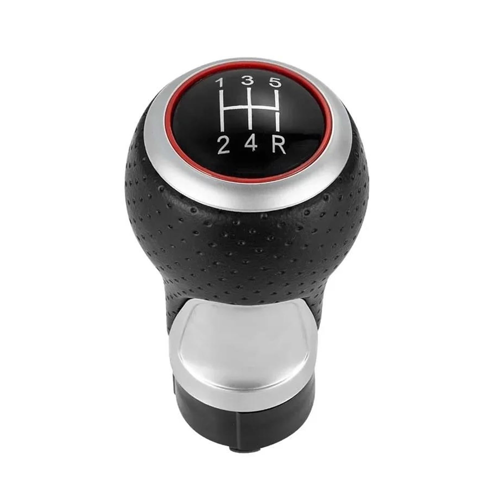 HCPAVEXT for Seat for Leon MK1 for Ibiza 6J Metal Plastic Leather Shifter Car Gear Shift Knob 12mm 5/6 Speed Handle (Red 5 Speed-13524R)