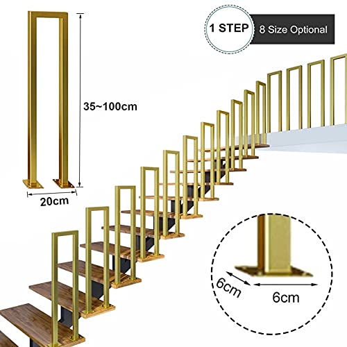 Rampe de sécurité d'escalier design robuste en bois et béton