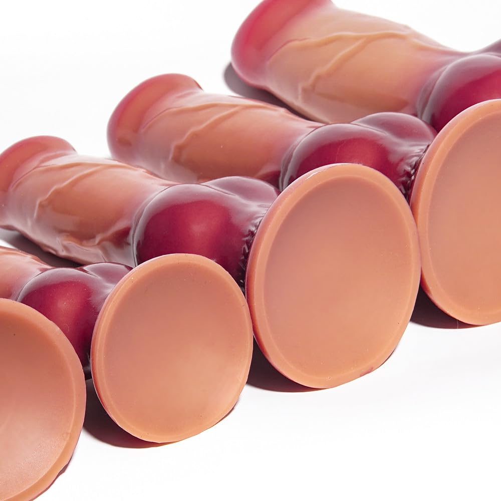 7.7inch Realistic Beginner Dildo, Alien Wolf Dildo Suction Silicone Small Anal Fantasy Toy for Beginners Women and Men Couples: S