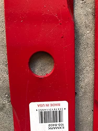 3 Pack Replacement aftermarket HD Notched Hi Lift Blades 52" Compatible with Exmark 103-6402 103-6402-S 18" USA Made