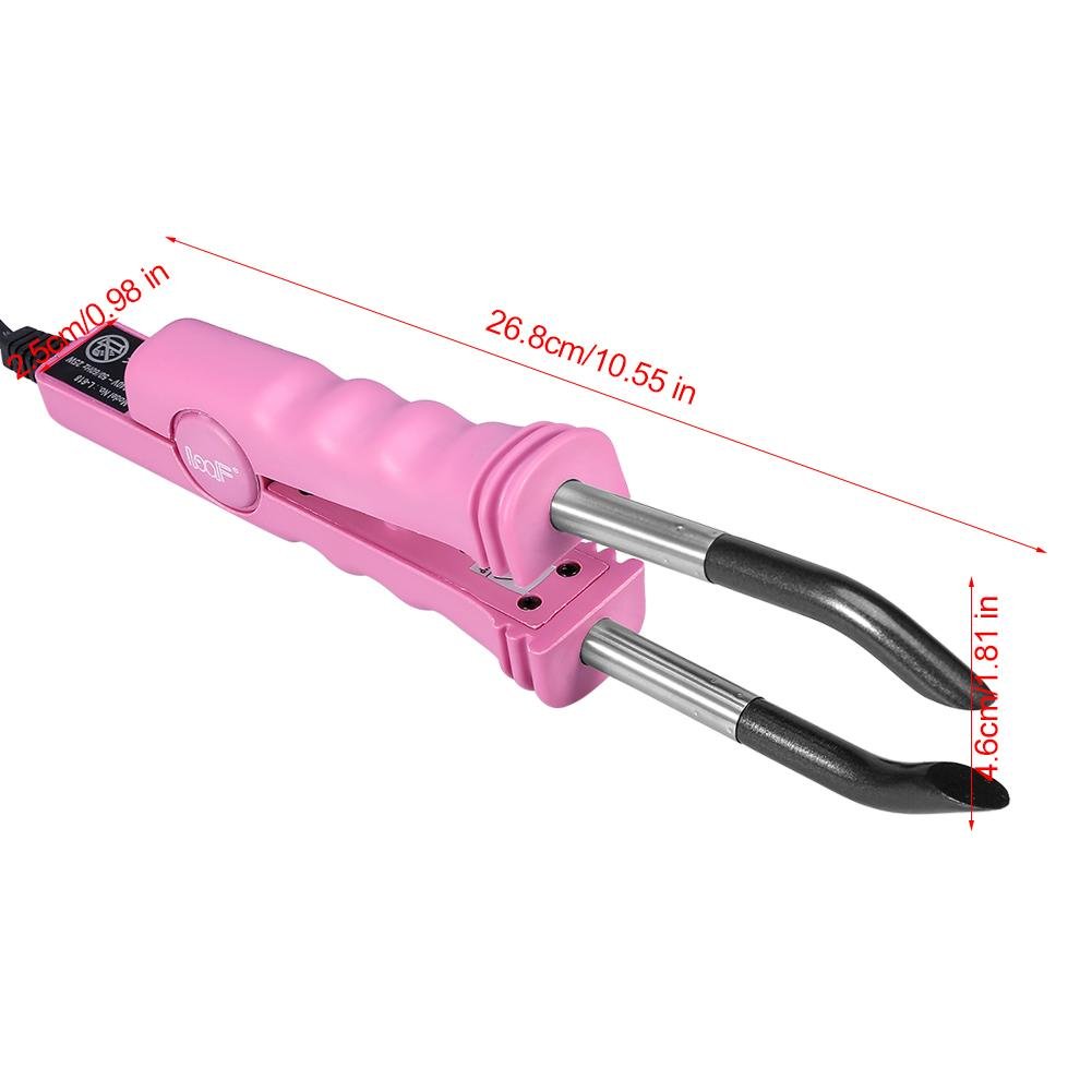Extension Per Capelli, Pinze Calore Estensioni Dei Capelli Ferro Connettore Per Parrucca, Connettore Di Estensione Dei Capelli Parrucchiere Professionali Sicuro Per Estendere I Capelli Hair(Rosa)