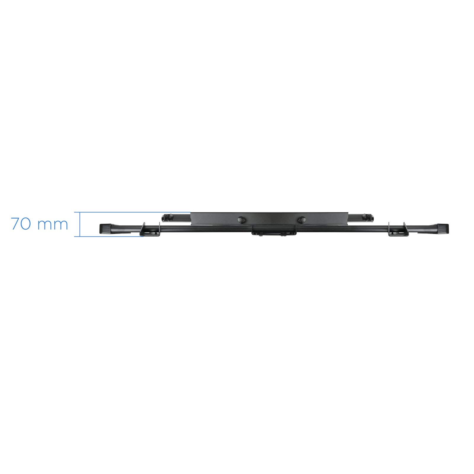 Tooq LP75100TN-B - Soporte de Pared VIDEOWALL para TV de 60" a 100" hasta 80Kg de Peso, Distancia a la parde Desde 70 mm hasta 625 mm, Vesa máximo 600 x 900, inclinación -15+5°, Color Negro
