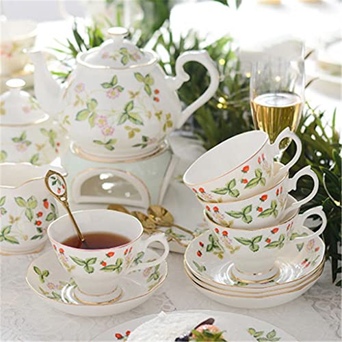 Amazon.com | Generic Exquisite Cup Wild Strawberry Pattern Ceramic