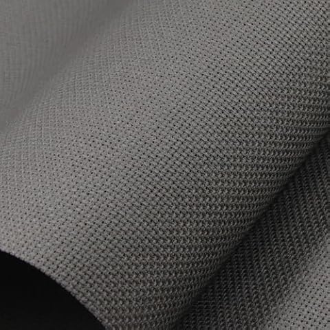 KCS 19" x 28"(48cmx72cm) 18CT Counted Cotton Aida Cloth Cross Stitch Fabric (Dark Grey) Cover