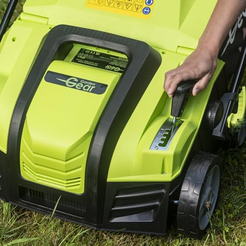 Garden Gear 2000W Electric Lawn Scarifier, Grass Rake & Aerator – 40cm Width, 10m Cable, 55L Collection Box, 5 Depth Settings, Folding Design, 2 Rollers 4 Garden Gear 2000W Electric Lawn Scarifier, Grass Rake & Aerator – 40cm Width, 10m Cable, 55L Collection Box, 5 Depth Settings, Folding Design, 2 Rollers - Image 4