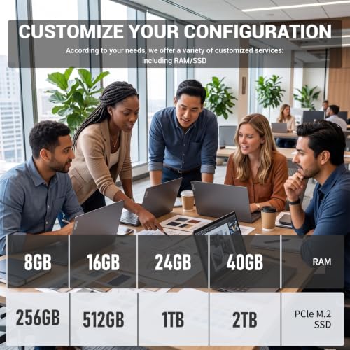 Image of Lenovo V14 FHD AMD Ryzen 7 7730U Business Laptop, 16GB DDR4 + 512GB SSD