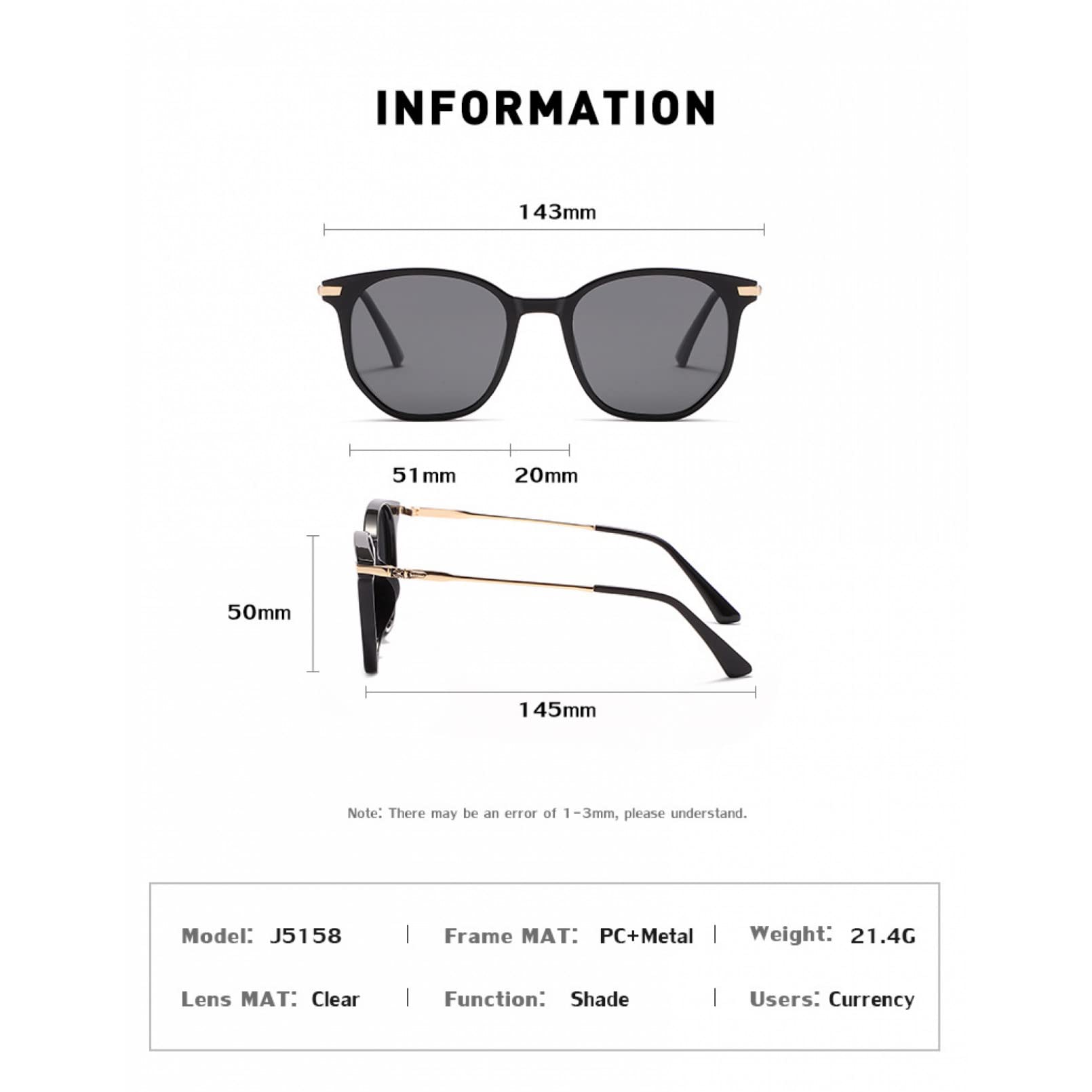 Gafas de sol de los hombres de las señoras universales polarizadas simples gafas de sol ropa