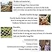 Hynet Climbing Netting for Playground, Children Safety Netting Railing Rope Net Decoration Plants Fence Protection Heavy Duty Cargo Net Swingset Treehouse Rope Ladder Birds Hammock (Size : 1x2m(3x7ft)