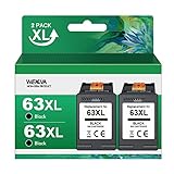 63XL Black Ink Cartridge Replacement for HP Ink 63 HP 63XL Works with HP OfficeJet 3830 4650 4655 52