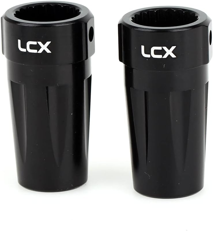 LCX Racing 1/10th RC Crawler Car CNC Machined Aluminum AR60 OCP Straight Axle Adapter Rear Lock Out for Axial Wraith RR10 Bomber SMT10, Upgrades Parts Accessories