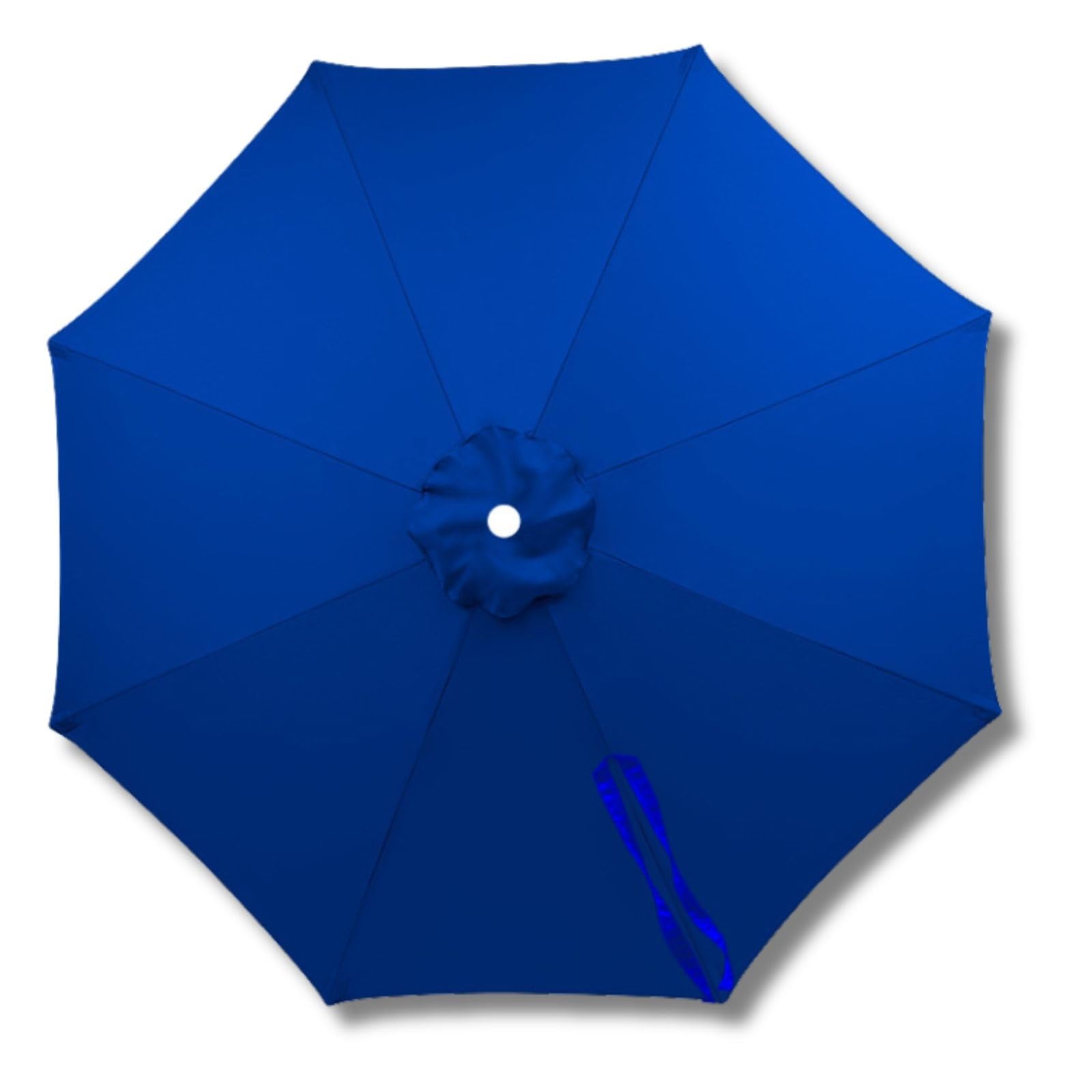 Patio Umbrella Replacement Canopy 7ft/8.2ft/10ft/11.5ft/13ft Outdoor Umbrella Replacement Top Cover for 8 Ribs UV Protective Parasol Fabric Cover for Market Table Backyard(Blue,4m/13.1ft)