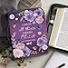 Lotusorchid Flower Butterfly Bible Bags for Women, Portable Bible Cover Bags for Girls, Christian Bible Study Accessories,I Can Do All Things Through Christ Who Strengthens Me Bible Verse, L