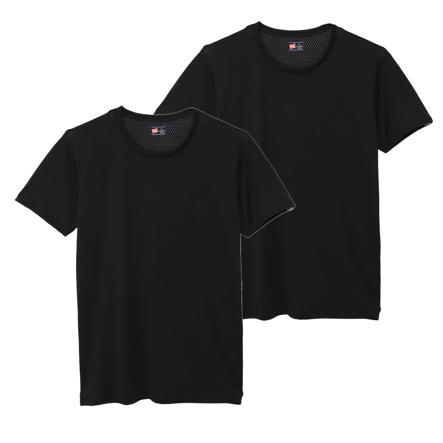 【40%OFF】【854円】 Hanes メンズ 抗菌防臭 吸汗速乾 MESH クルーネックTシャツ 2枚組