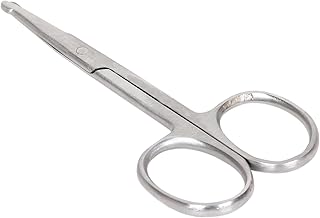 Safety Blunt Round Tip Stainless Steel Small Scissor for Nose Hair Cutting, Beard, Mustache, and Eyebrow-picture-14