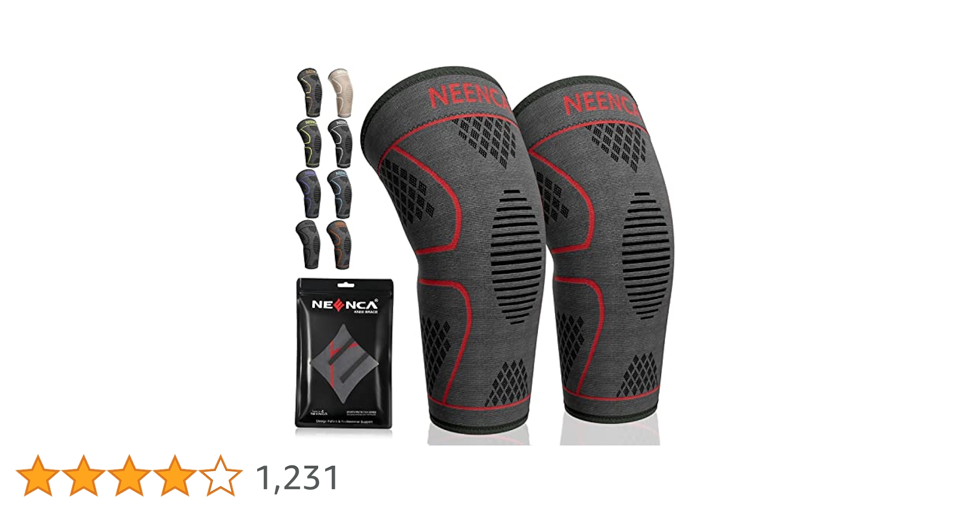 NEENCA 膝サポーター XLサイズ 2枚セット ブラック Amazon.co.jp: NEENCA 膝サポーター 2枚セット スポーツ用 膝
