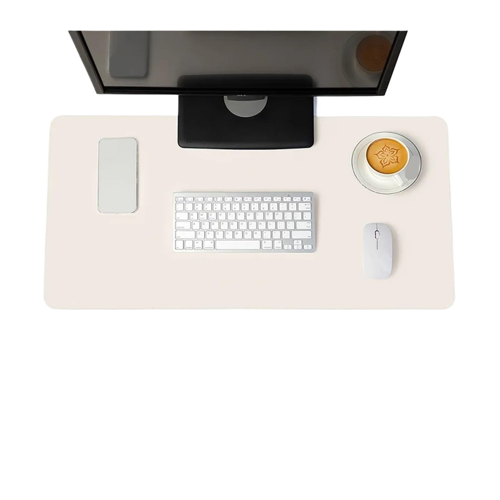 Tappetino for mouse portatile Tappetino for mouse grande da gioco Impermeabile Antiscivolo Per Ufficio,Casa(Beige,100 X 50 CM)