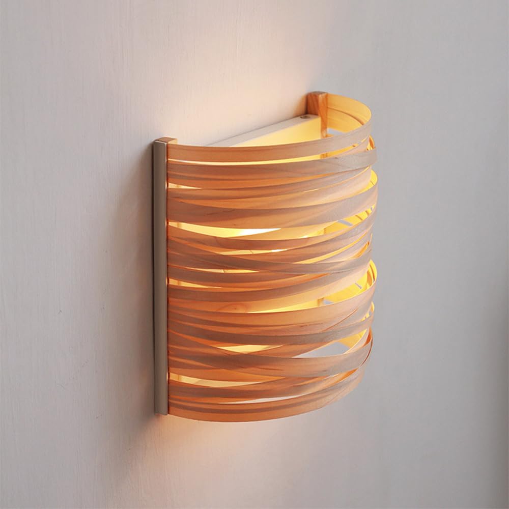 Kinkiet artystyczny, półcylindryczna lampa ścienna w stylu retro, do montażu wewnątrz, nowoczesne oświetlenie ścienne w stylu nordyckim do korytarza hotelowego