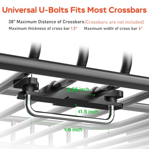 Roof Rack Carrier Basket 51" X 36" X 5" Universal Rooftop Cargo Basket - 200LB Capacity with 15 Cu.Ft Waterproof Bag, Heavy Duty Roof Rack for SUV/Truck/Van Cargo Carrier, Corrosion-Resistant Steel by KAHLHAK - Image 7