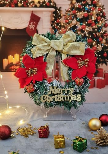 Image of Designer Christmas Wreath /Wall Hanging /Decoration for Xmas Party /Christmas Decorations for Home /Gifts /Wreath | PoPo Toys | 20 Cm