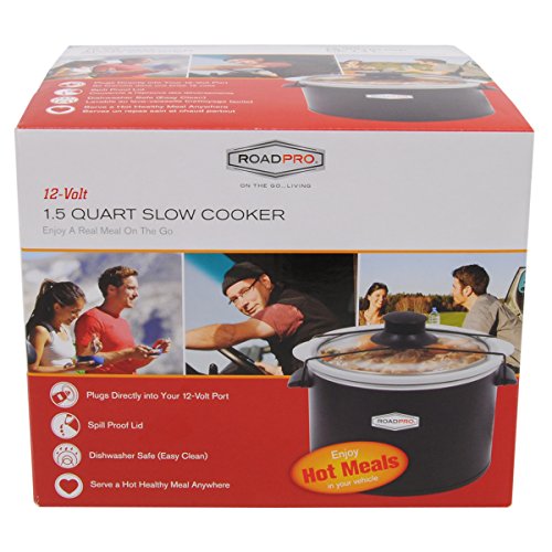 Image of RoadPro RPSL-350 12V 1.5 Quart Slow Cooker
