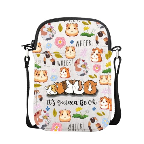 CMNIM Guinea Pig Gifts Guinea Pig Crossbody Purse Guinea Pig Lover Gifts Animal Lover Shoulder Bag for Cavy Owner Gifts