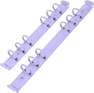 NAMOARLY 2 Peças Fichários Clipes Fichário Planejador Pasta Fichário Mecanismo De Papel Caderno Folha Solta Fichário Pentes Encadernação Fichário Inserções De Coluna Liga De Alumínio Álbum