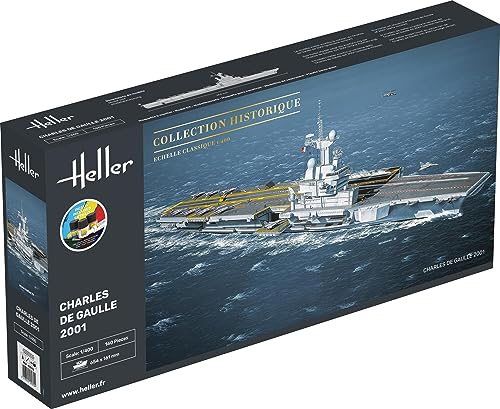 Heller Joustra Maquette bateau : Starter Kit : Porte Avions Charles De Gaulle