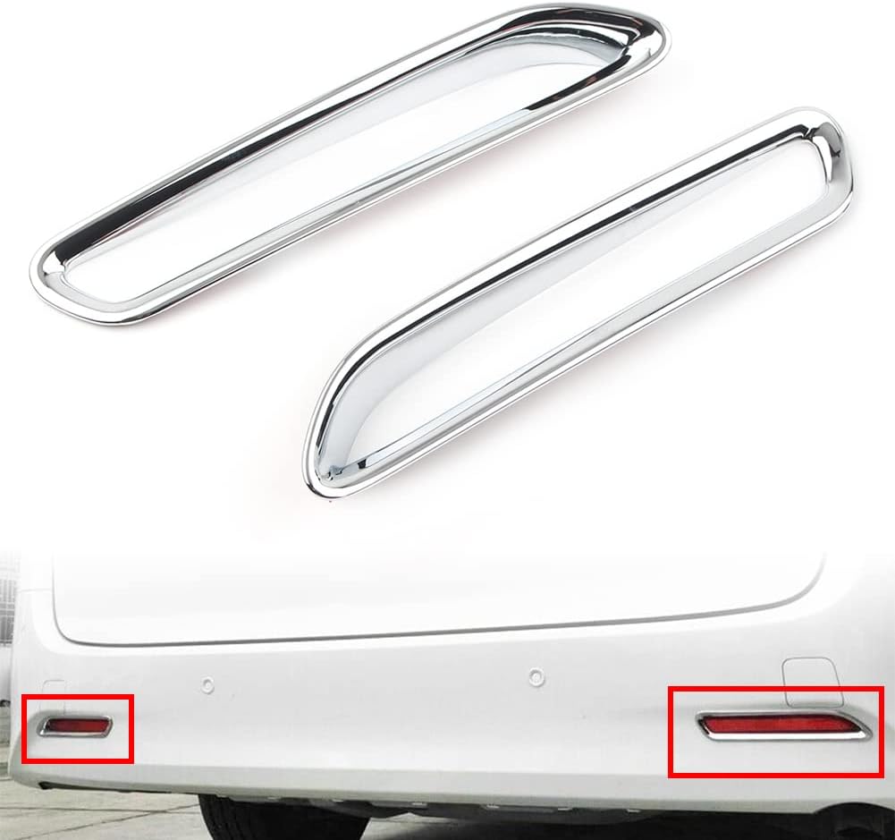 Car Rear Fog Light Lamp Frame molding Trim Guard Cover Exterior Decor Accessories for Alphard Vellfire 2016 2017 2018 2019