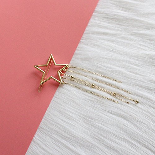 Fashion Star pin Pentagram nappe Scavato capelli