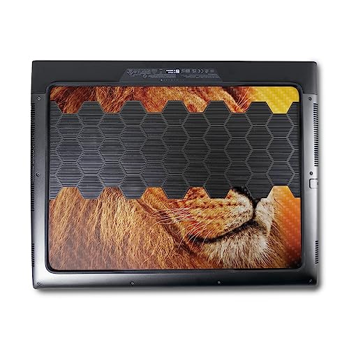 Image of MightySkins Carbon Fiber Skin Compatible with Alienware M18 R1 (2023) Full Wrap Kit - Lion Pride | Protective, Durable Textured Carbon Fiber Finish | Easy to Apply & Change Styles | Made in The USA