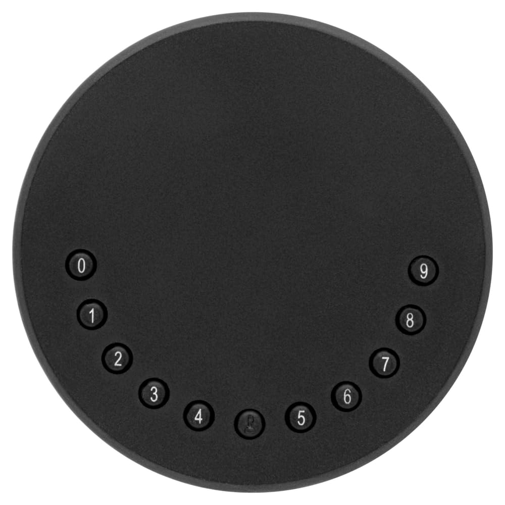 Batilec - Boîte à clés intelligente, connectée et sécurisée avec code PIN, Gris, Noir