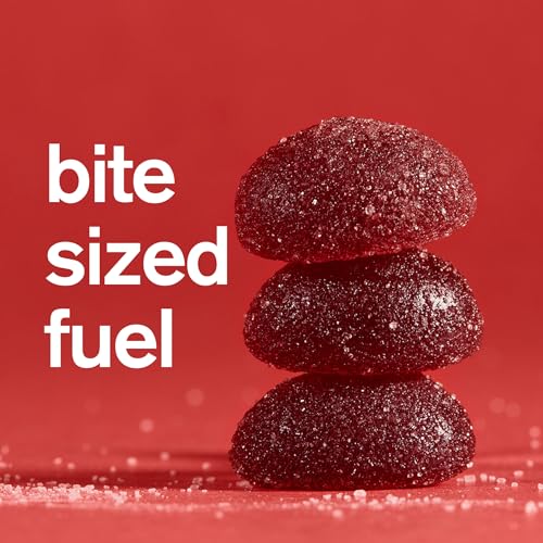 Image of Skratch Labs Energy Chews with 50mg Caffeine | Caffeinated Gummies for Running, Cycling & Endurance Quick Carbs, Easy to Digest | Sour Cherry 10 Pack | Gluten Free, Vegan