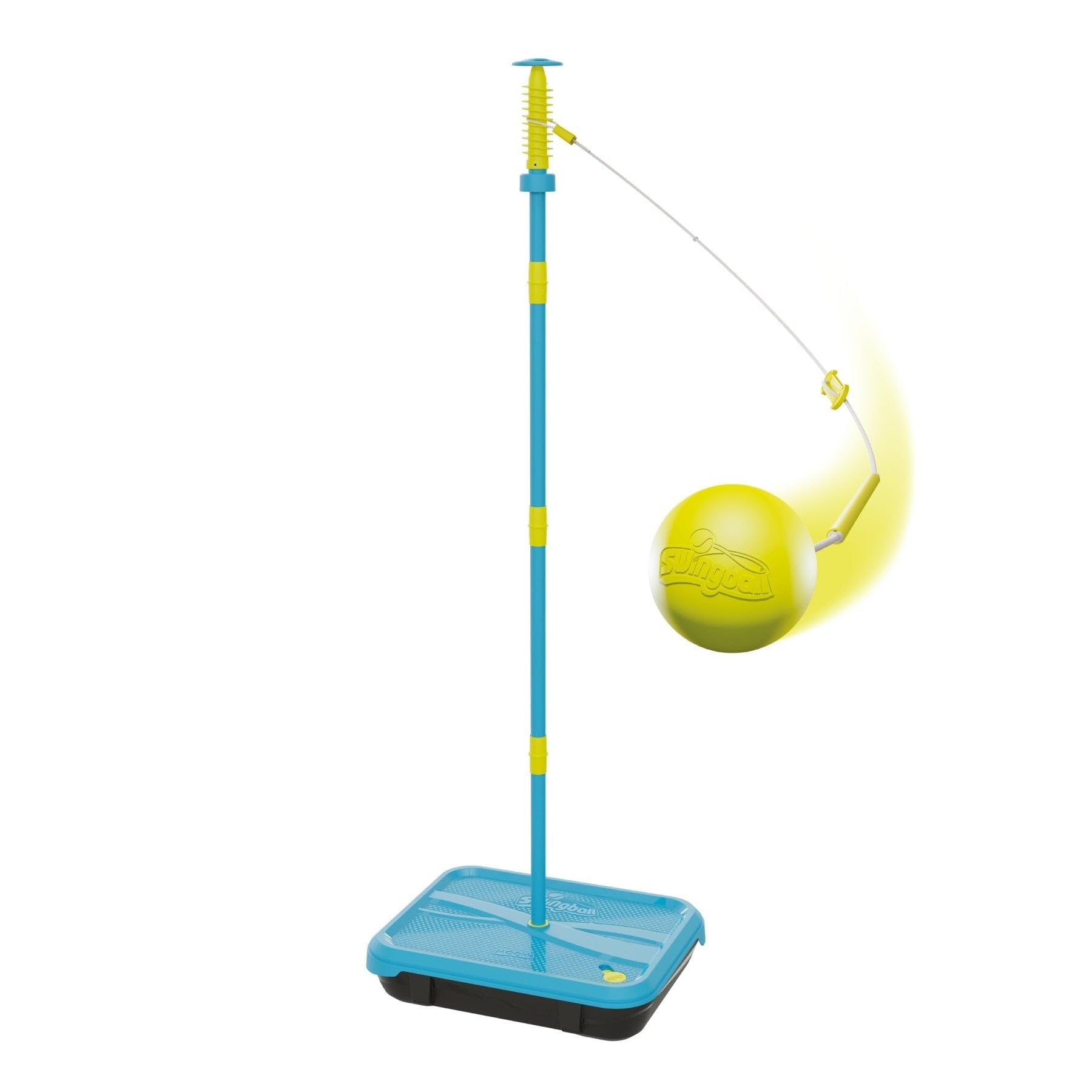 Swingball Lite Toute Surface – Jeu de Tennis Transportable avec Raquettes & Balle Mousse – Socle à Lester, Spirale Réglable – pour Intérieur & Extérieur – Dès 4 Ans – Rangement Facile