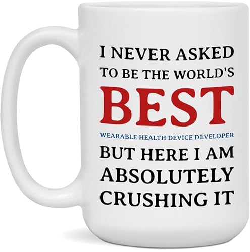 ISSYVERSE Personalized Coffee Mug For Wearable Health Device Developer, Wearable Health Device Developer Office Mug for Wearable Health Device Developer