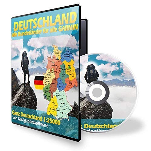 Preisvergleich Produktbild DEUTSCHLAND komplett Alle Bundesländer Topo Map Für Garmin