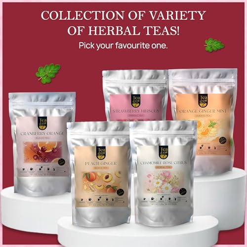 Image of Tealeaf & Co. Senna Tea Blended with Fresh Herbs - Pure Herbal Tea Bags with Senna Leaves Extract - Flavored Herbal Blend - Low Caffeine - Gluten Free - 50 Teabags