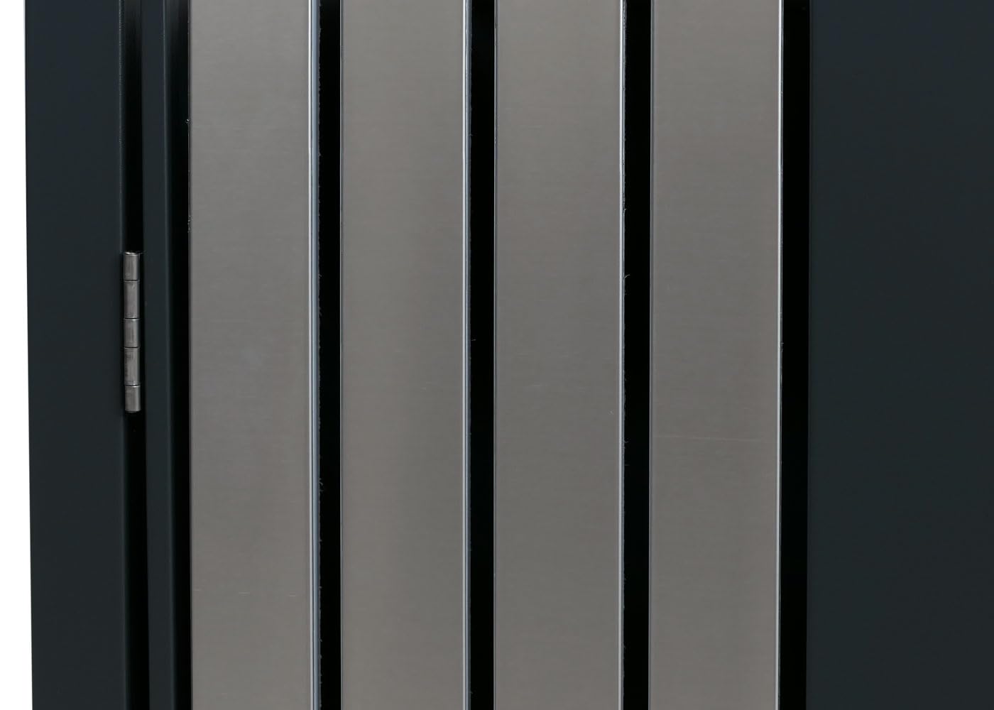 Mendler 4-częściowy pokrowiec na śmieci HWC-O67 – antracyt stal szlachetna | Pojemnik na śmieci, ze skrzynką na rośliny, metalowy, 125 x 260 x 84 cm, 95 kg