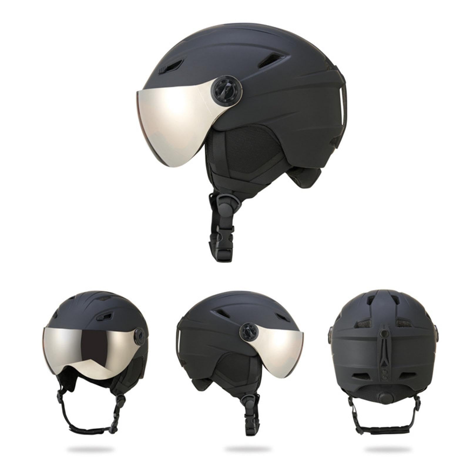 Qianly Casque de Ski avec Visière Intégrée, Taille Réglable, Conception Respirante pour Les Sports de Neige