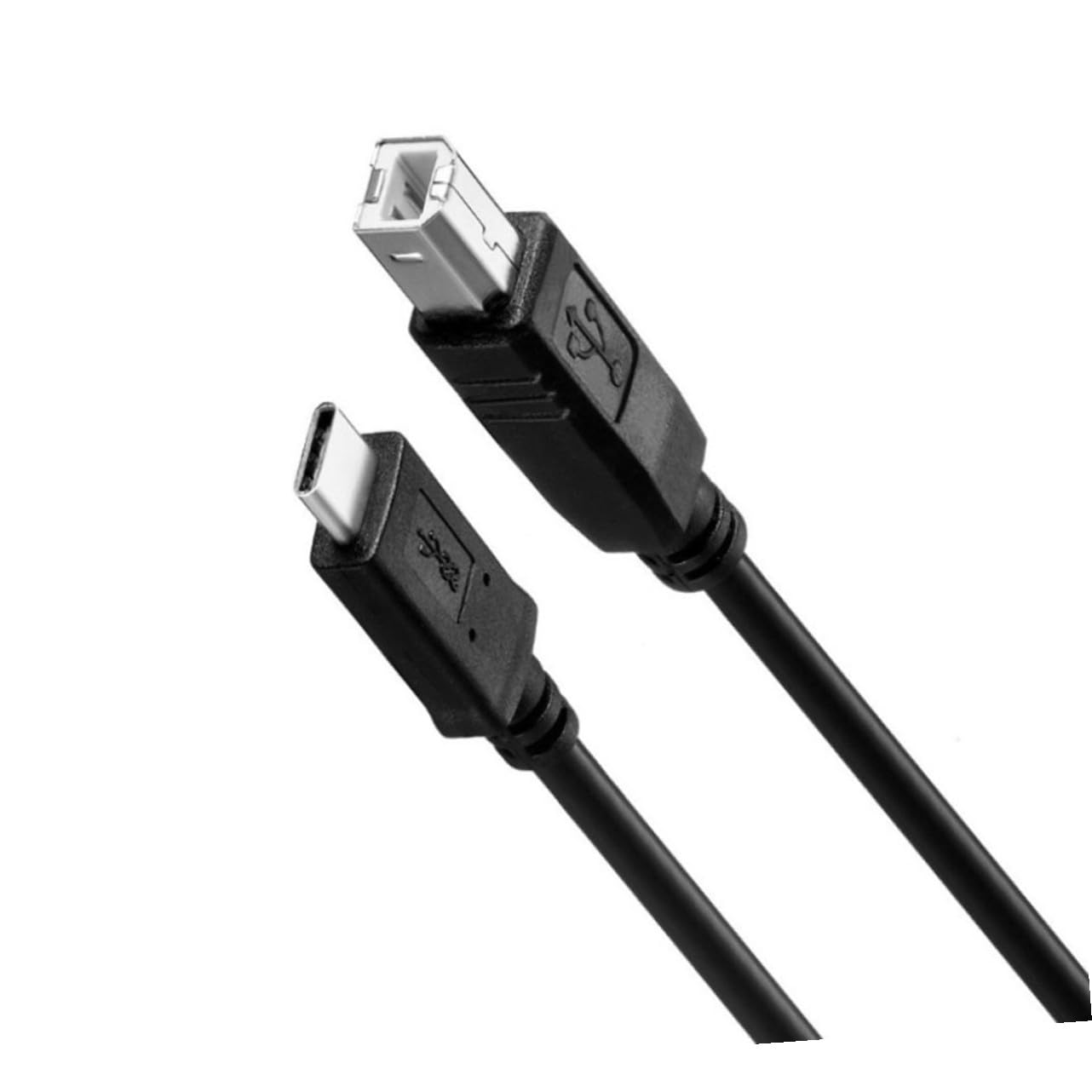 Hemobllo 2pezzi Cavo Stampa Usb Type-c Per Dispositivi Compatibili Cavo Scanner Usb Con Connettori Placcati e Materiale Resistente Alta Velocità Mbps