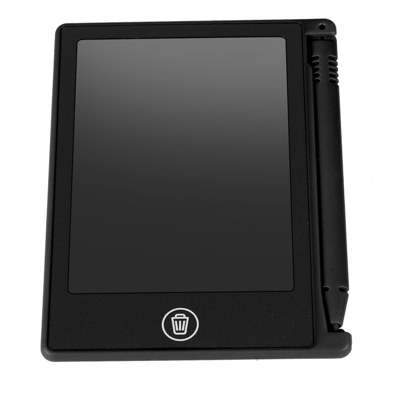 Brrnoo 4.5 Inch LCD Writing Tablet for Kids, Reusable Drawing Board with Stylus Pen, Portable Doodle Board for Calligraphy Practice & Memo Notes, Erasable Note Pad & Clipboard (Black) — view 6