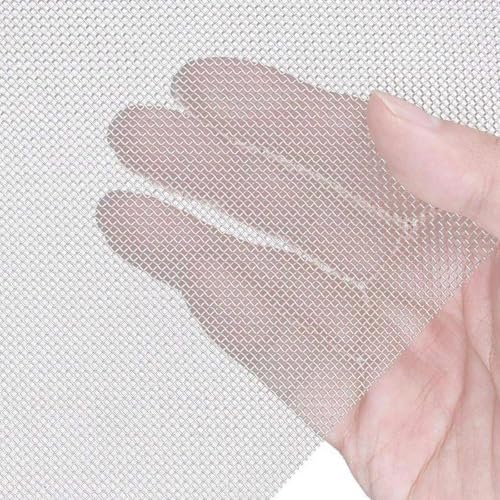4 Pcs Stainless Steel Woven Wire Mesh Panels Metal Insect Mesh Sheet Pest Control Mesh Filter Sheet Drain Cover Mesh Fine Wire Mesh Rodent Proof Mesh Rodent Wire Mesh for Air Bricks A5 (150 X 210Mm) - Image 4