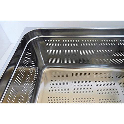 BACINELLA GASTRONORM Inox GN1/1 Misura 530X325 H 200 MM Forata